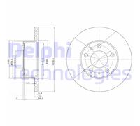 Discofreno BG2845 DELPHI per FIAT CITROËN PEUGEOT