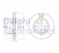 Discofreno BG2872 DELPHI per CITROËN PEUGEOT