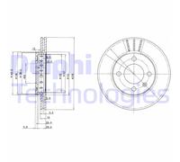 Discofreno BG2982 DELPHI per VW SEAT