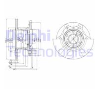 Discofreno BG302 DELPHI per ALFA ROMEO IVECO