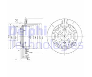 Discofreno BG3042 DELPHI per BMW