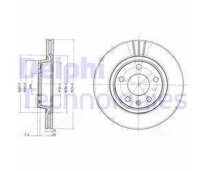 Discofreno BG3198 DELPHI per VW AUDI SEAT
