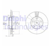 Discofreno BG3199 DELPHI per VW