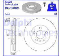 Discofreno BG3208C DELPHI per VW AUDI SEAT SKODA