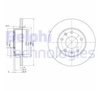 Discofreno BG3426 DELPHI per TOYOTA LAND ROVER