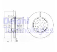 Discofreno BG3513 DELPHI per VOLVO VOLVO
