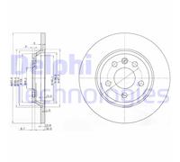 Discofreno BG3518 DELPHI per FORD VW SEAT