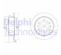 DELPHI BG3522 Disco freno