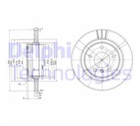 Discofreno BG3530C DELPHI per BMW