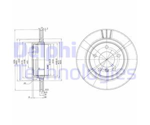 Discofreno BG3530C DELPHI per BMW