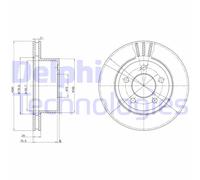 Discofreno BG3533 DELPHI per JEEP