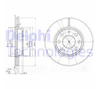 Discofreno BG3568 DELPHI per OPEL