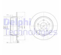 Discofreno BG3660 DELPHI per JEEP