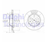 Discofreno BG3702C DELPHI per LAND ROVER