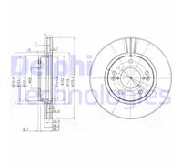 Discofreno BG3721 DELPHI per HYUNDAI