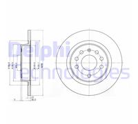 Discofreno BG3731C DELPHI per FIAT OPEL SAAB
