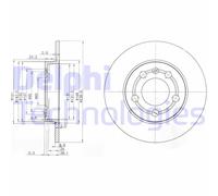 Discofreno BG3738 DELPHI per VW AUDI SKODA