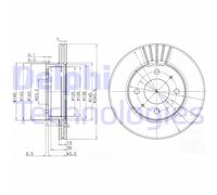 Discofreno BG3749 DELPHI per HYUNDAI