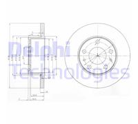 Discofreno BG3751 DELPHI per IVECO
