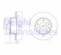 Discofreno BG3753 DELPHI per IVECO