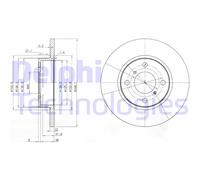 Discofreno BG3769 DELPHI per OPEL SUZUKI