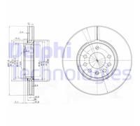 Discofreno BG3772C DELPHI per OPEL SAAB