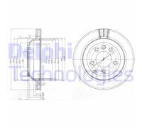 Discofreno BG3775 DELPHI per VW AUDI PORSCHE