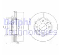 DELPHI BG3800 Disco freno