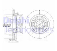 DELPHI BG3886C Disco freno