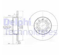 Discofreno BG3890C DELPHI per VW AUDI SEAT SKODA