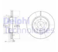 Discofreno BG3893 DELPHI per VW