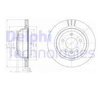 Discofreno BG3894 DELPHI per VW