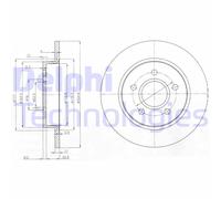 Discofreno BG3896 DELPHI per FORD MAZDA