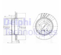 Delphi Disco freno BG3943 – Kit coppia ventilato posteriore per BMW X3 E83 xDrive 3.0 2.5