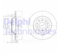 Discofreno BG3956C DELPHI per AUDI