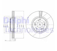 Discofreno BG3978 DELPHI per HONDA
