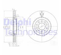 Discofreno BG3993 DELPHI per ALFA ROMEO JEEP