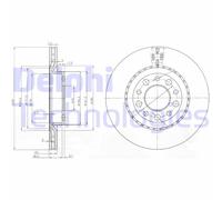 Discofreno BG3995 DELPHI per ALFA ROMEO