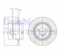 Discofreno BG3999 DELPHI per BMW