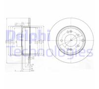 Discofreno BG4012 DELPHI per HYUNDAI