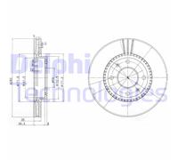DELPHI BG4013 Disco freno