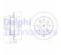 DELPHI BG4017 Disco freno