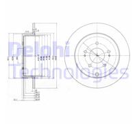 Discofreno BG4035 DELPHI per MITSUBISHI MITSUBISHI