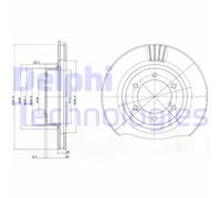 Discofreno BG4052 DELPHI per TOYOTA