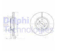 Discofreno BG4054 DELPHI per TOYOTA