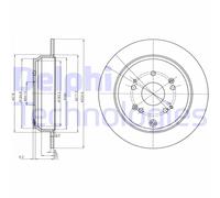 DELPHI BG4064C Disco freno