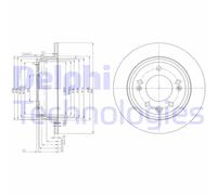 Discofreno BG4082C DELPHI per HYUNDAI KIA