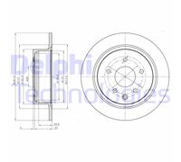 Discofreno BG4108C DELPHI per RENAULT NISSAN