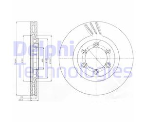 Discofreno BG4112 DELPHI per SSANGYONG
