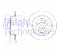 Discofreno BG4124C DELPHI per LAND ROVER